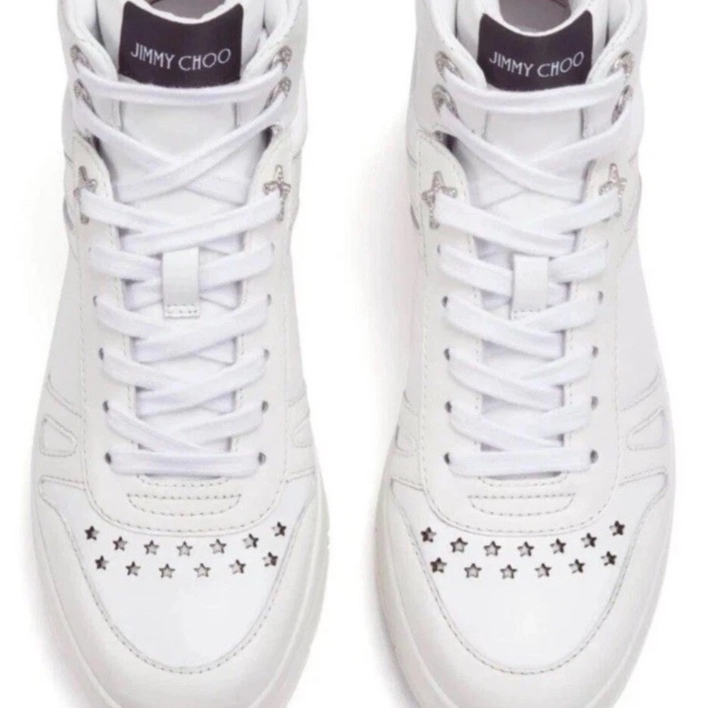 Jimmy Choo Men's Hawaii High Top
Sneakers Size 44.5.
Brand New & Authentic